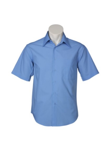 Picture of Biz Collection Mens Metro Shirt Short Sleeve 65% Cotton 35% Polyester Poplin